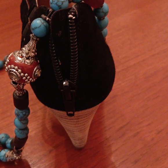 WomensEUC black suade size 5,sandal. - Picture 5 of 12